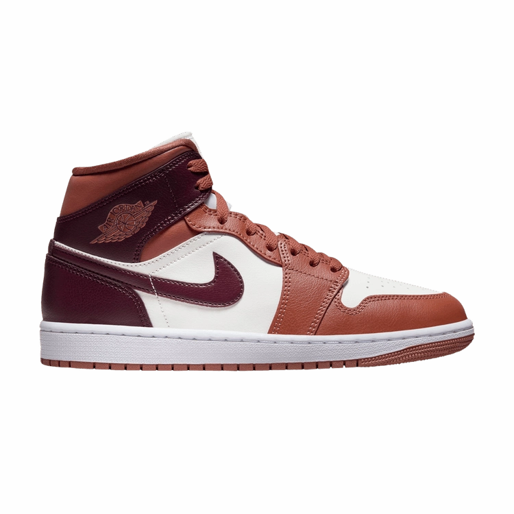 Wmns Air Jordan 1 Mid 'Dusty Peach' Run Smooth