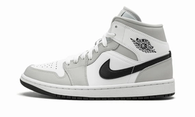 Wmns Air Jordan 1 Mid Grey FOG Durable arch
