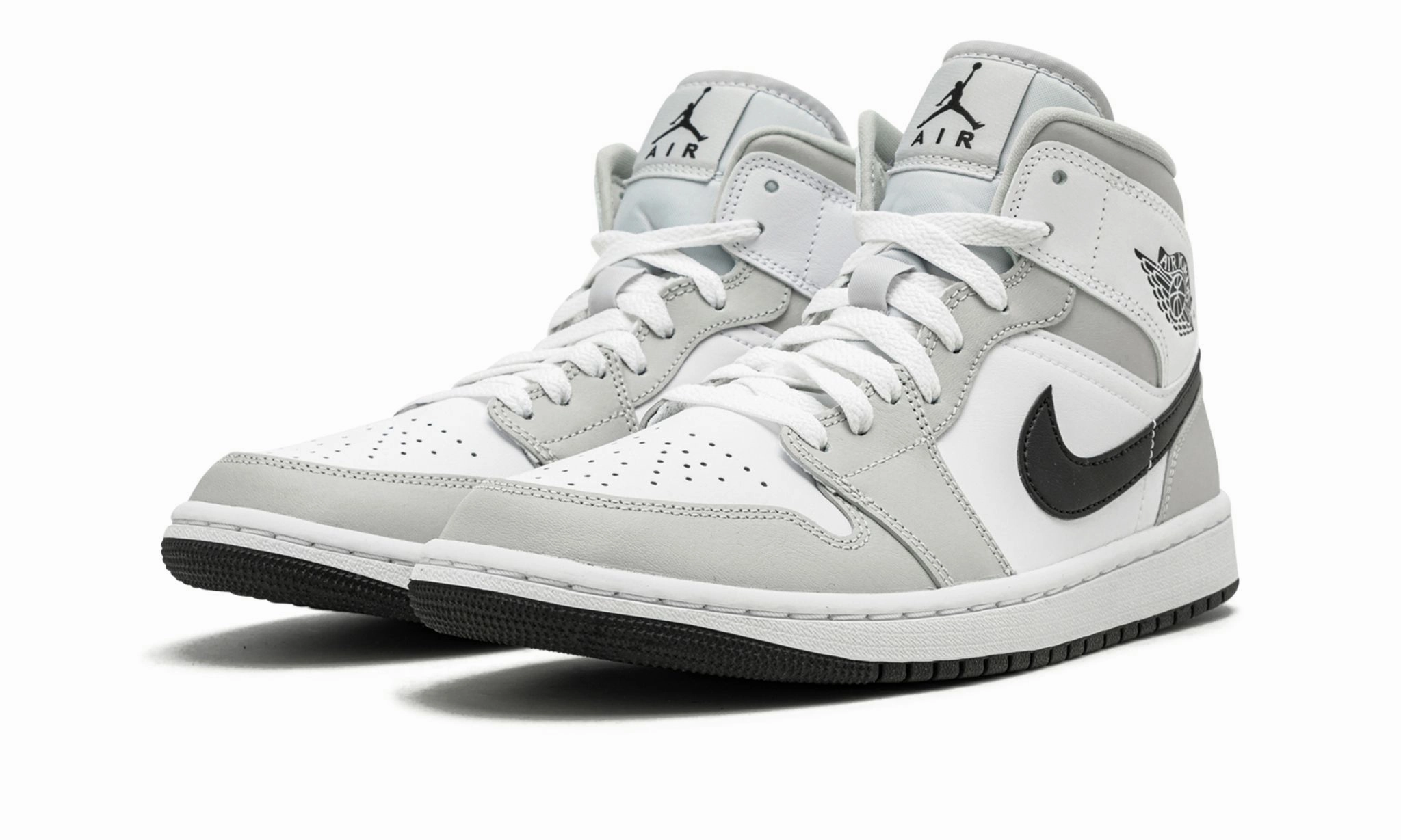 Wmns Air Jordan 1 Mid Grey FOG Layered construction