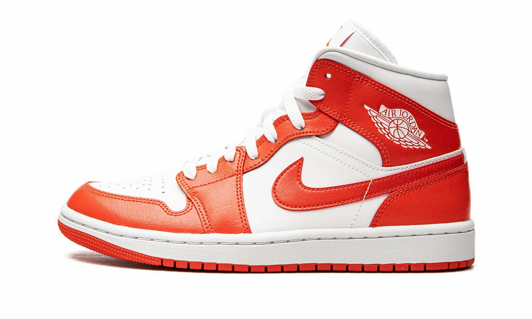 Wmns Air Jordan 1 Mid Habanero Red Structured Shoe Everyday Support
