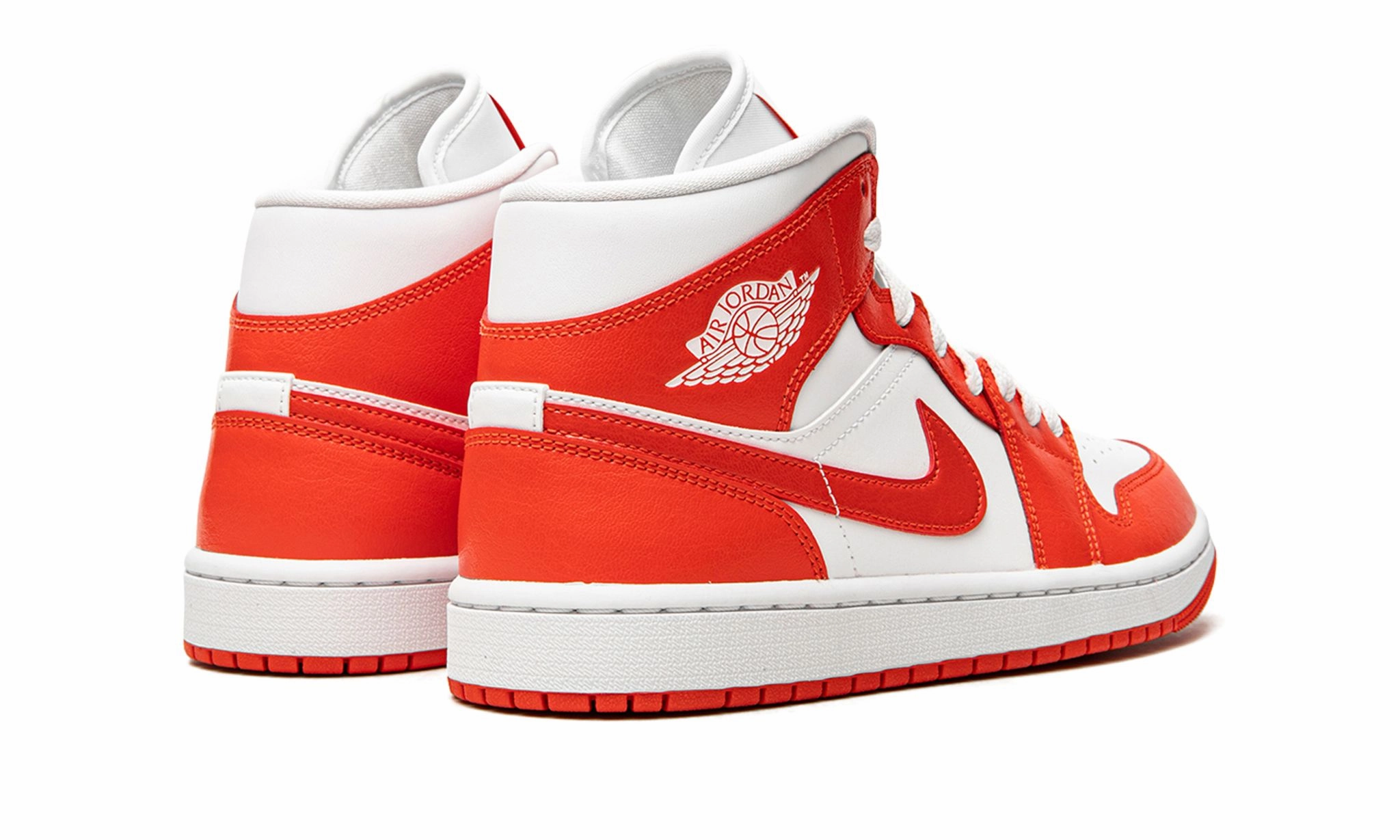 Wmns Air Jordan 1 Mid Habanero Red Classic Feel