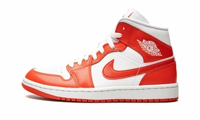 Wmns Air Jordan 1 Mid Habanero Red Structured Shoe Everyday Support