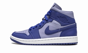 Wmns Air Jordan 1 Mid SE Iron Purple Deep Royal Glam support Foot Health