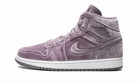 Wmns Air Jordan 1 Mid SE Purple Velvet Stay Dry Quick Transition