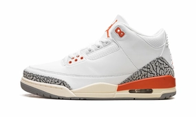 Wmns Air Jordan 3 Retro 'Georgia Peach' Leather Upper Indoor Running