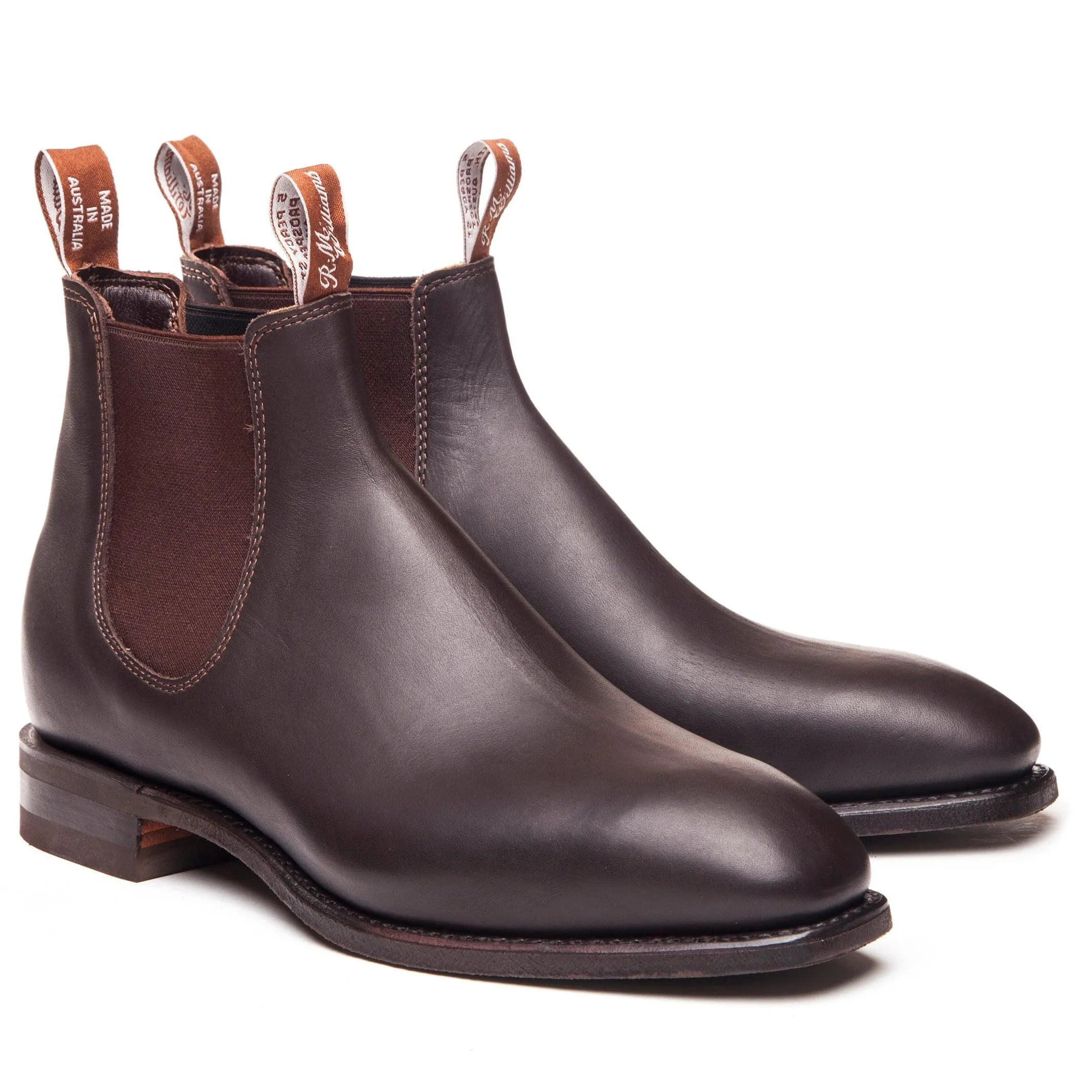 R.M. Williams Comfort Craftsman H Width Chestnut Premium Comfort